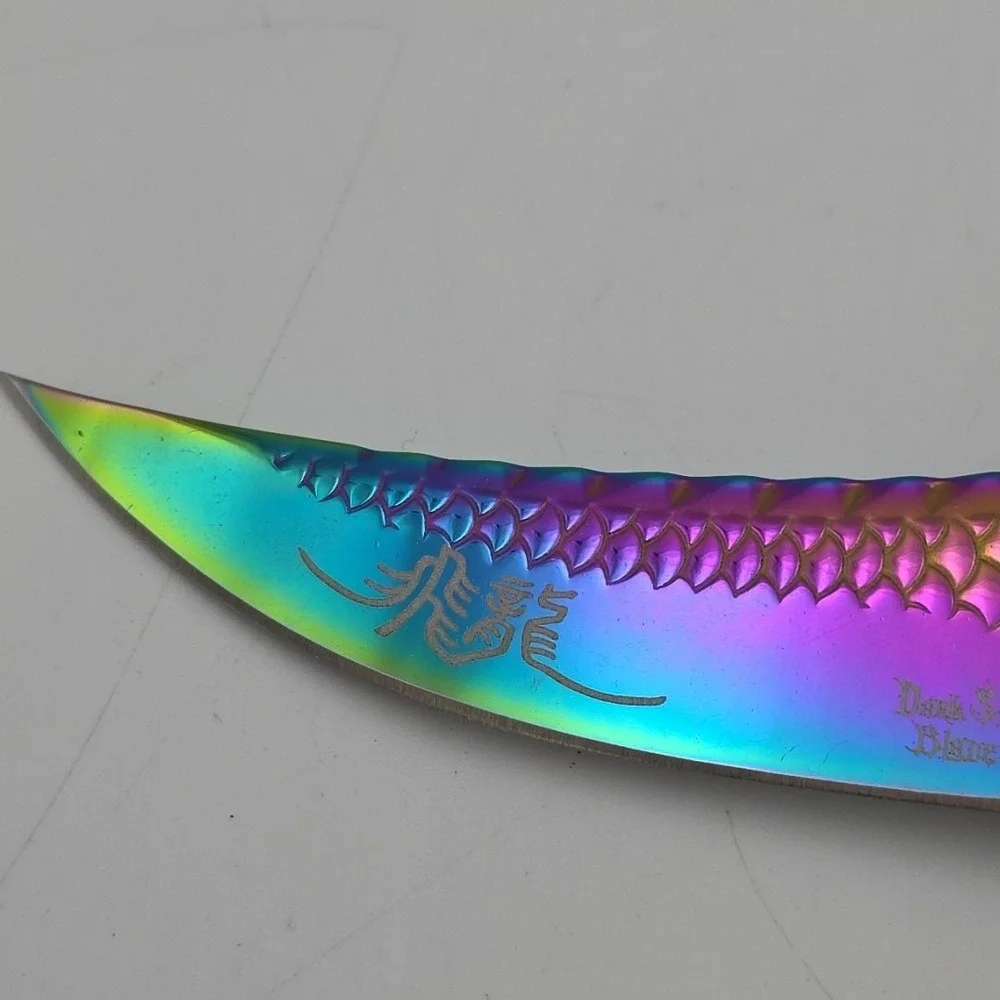 DARK SIDE BLADES (DS-A019) Rainbow Dragon Spring Asstd. Folding Pocketknife